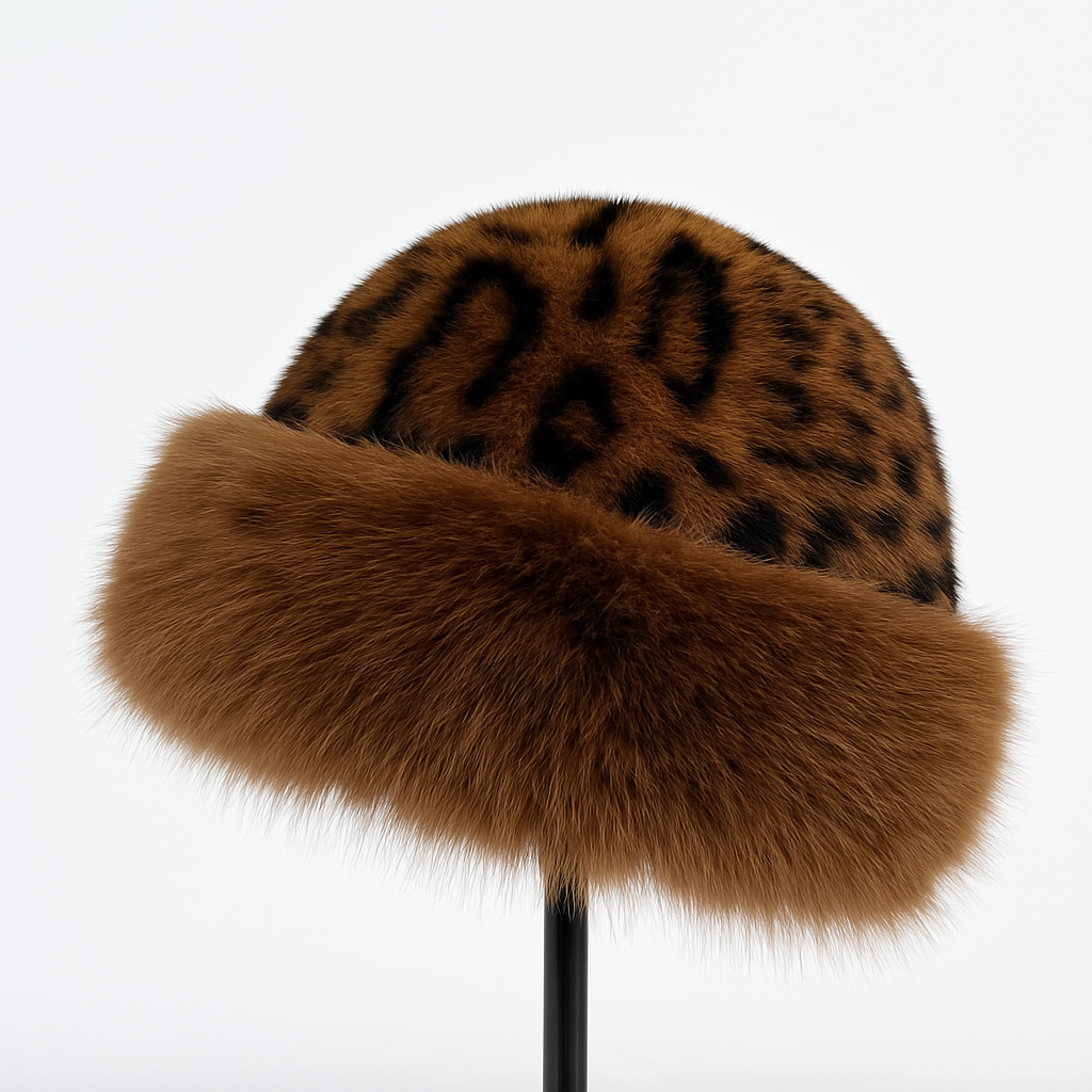 Amarah™ Leopard Print Faux Fur Hat CODE America
