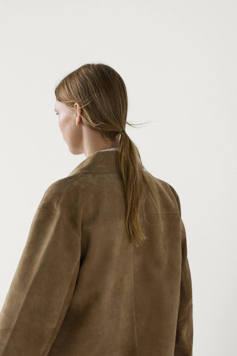 Chaqueta de piel de serraje Aviero Madrid