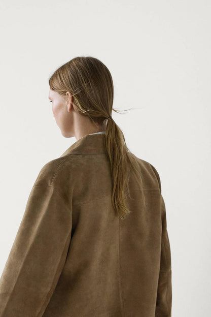 Chaqueta de piel de serraje Aviero Madrid