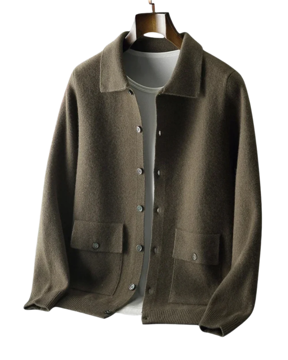 Luis - Cárdigan de lana merina Janus Aviero Madrid