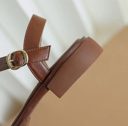 Sindy -  Elegant Leather Sandles CØDE Toronto