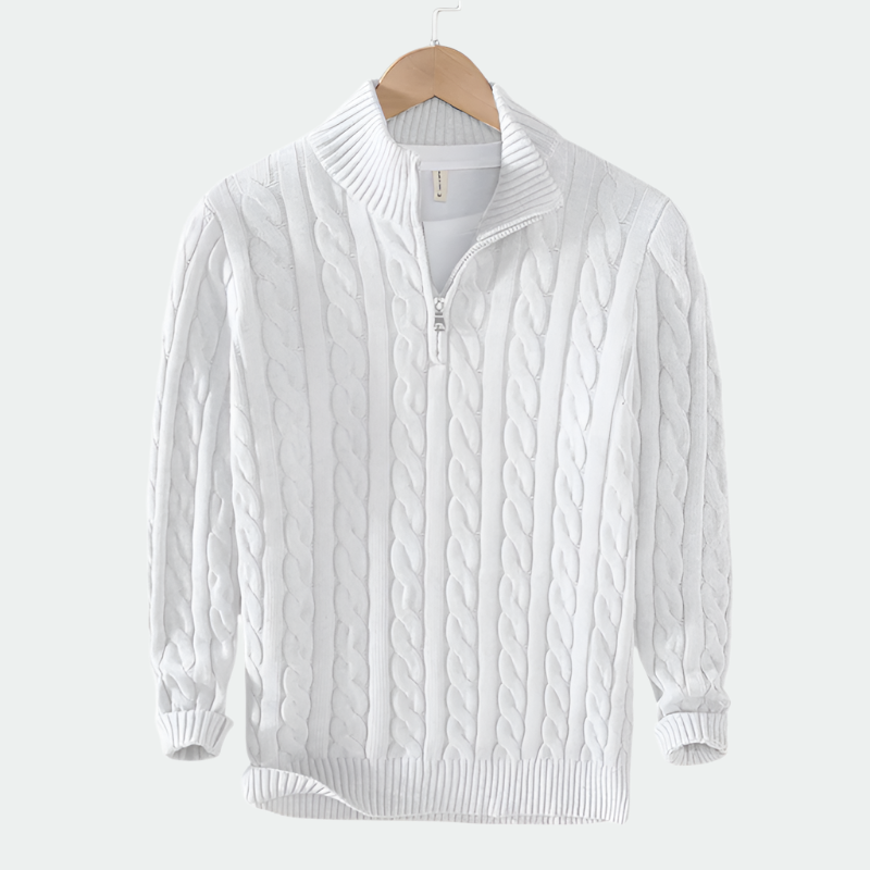 Ramón – Suéter de punto con cremallera al cuarto Camden Aviero Madrid