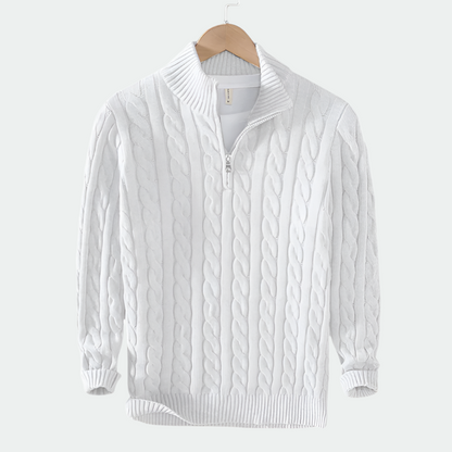 Ramón – Suéter de punto con cremallera al cuarto Camden Aviero Madrid