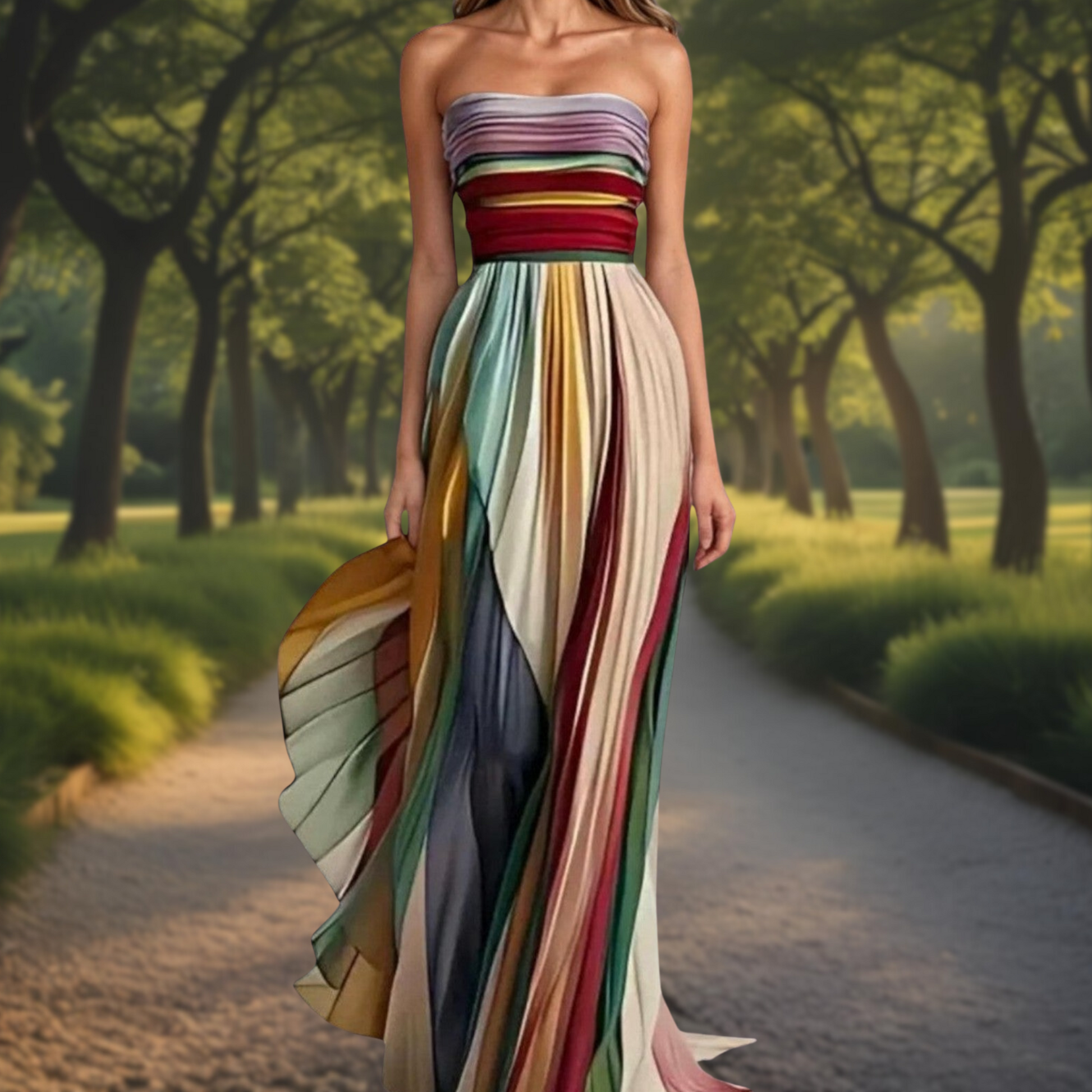 Sharon - Long Classy Dress CØDE Toronto