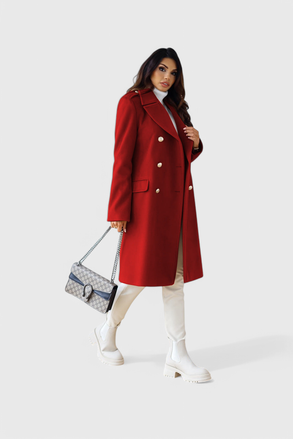 Yara Abrigo de Lana Classic con Silueta Estructurada Valera Madrid