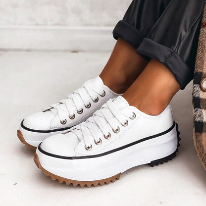 Eve - Leather Platform Sneakers CØDE Toronto