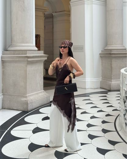 Alara – Vestido Asimétrico de Encaj Aviero Madrid