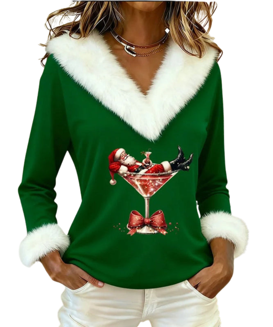 Fiorenza | Velvet Christmas Top CODE America