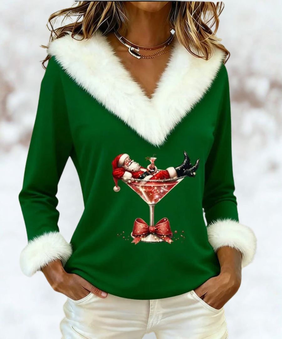 Fiorenza | Velvet Christmas Top CODE America