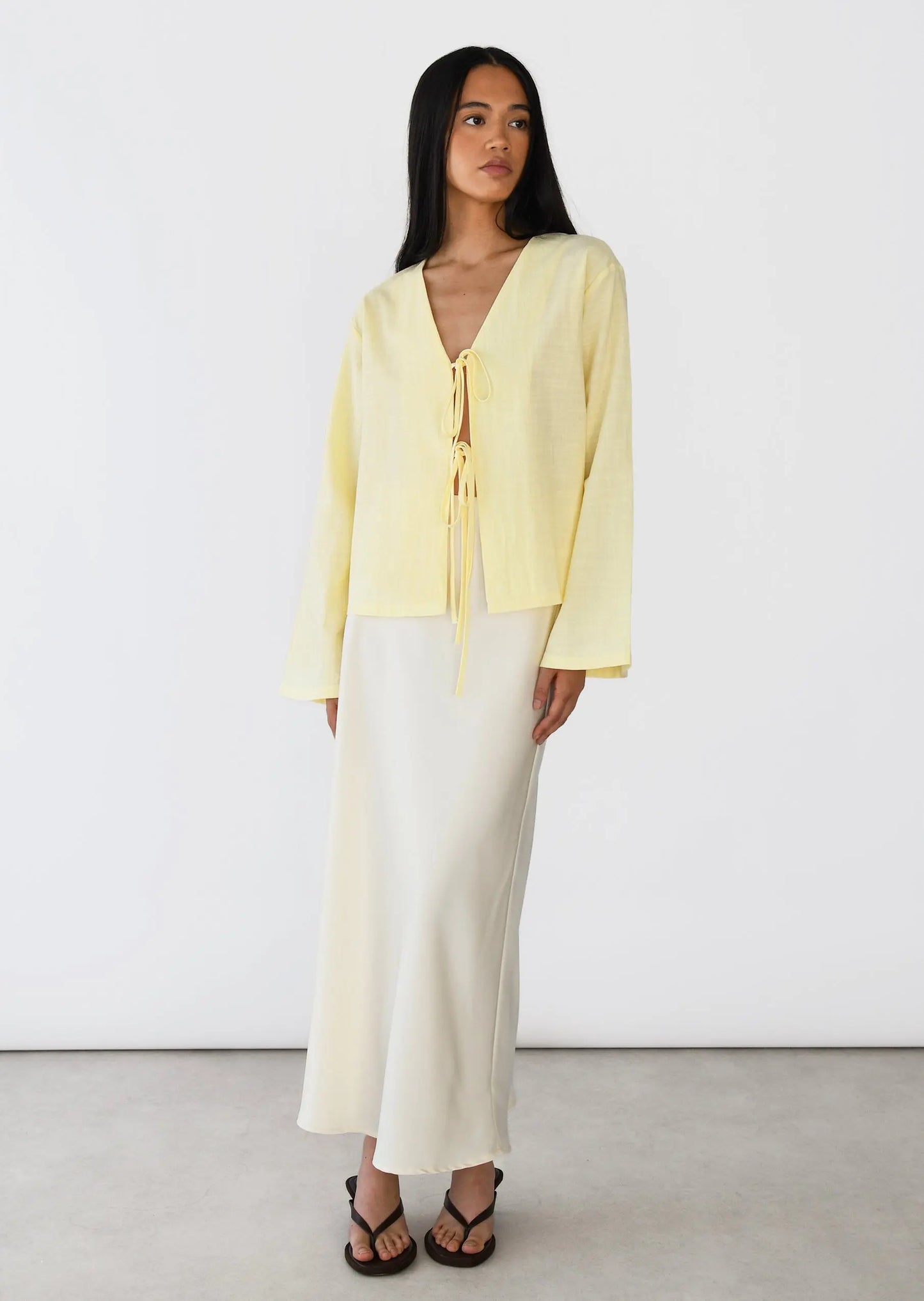 Isa - Tie-front blouse CØDE Toronto