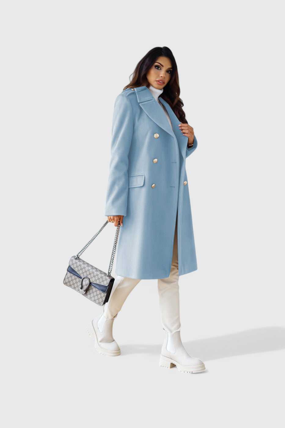 Yara Abrigo de Lana Classic con Silueta Estructurada Valera Madrid