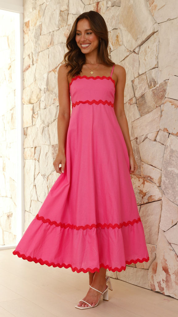 Camila - Vestido largo de tirantes Aviero madrid