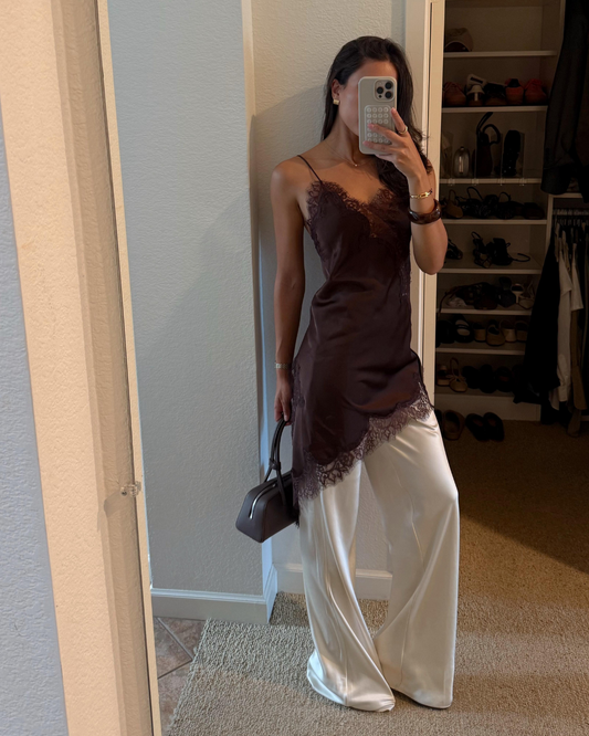 Alara – Vestido Asimétrico de Encaj Aviero Madrid