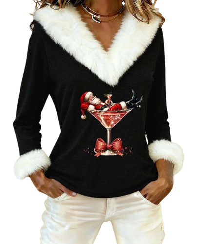 Fiorenza | Velvet Christmas Top CODE America