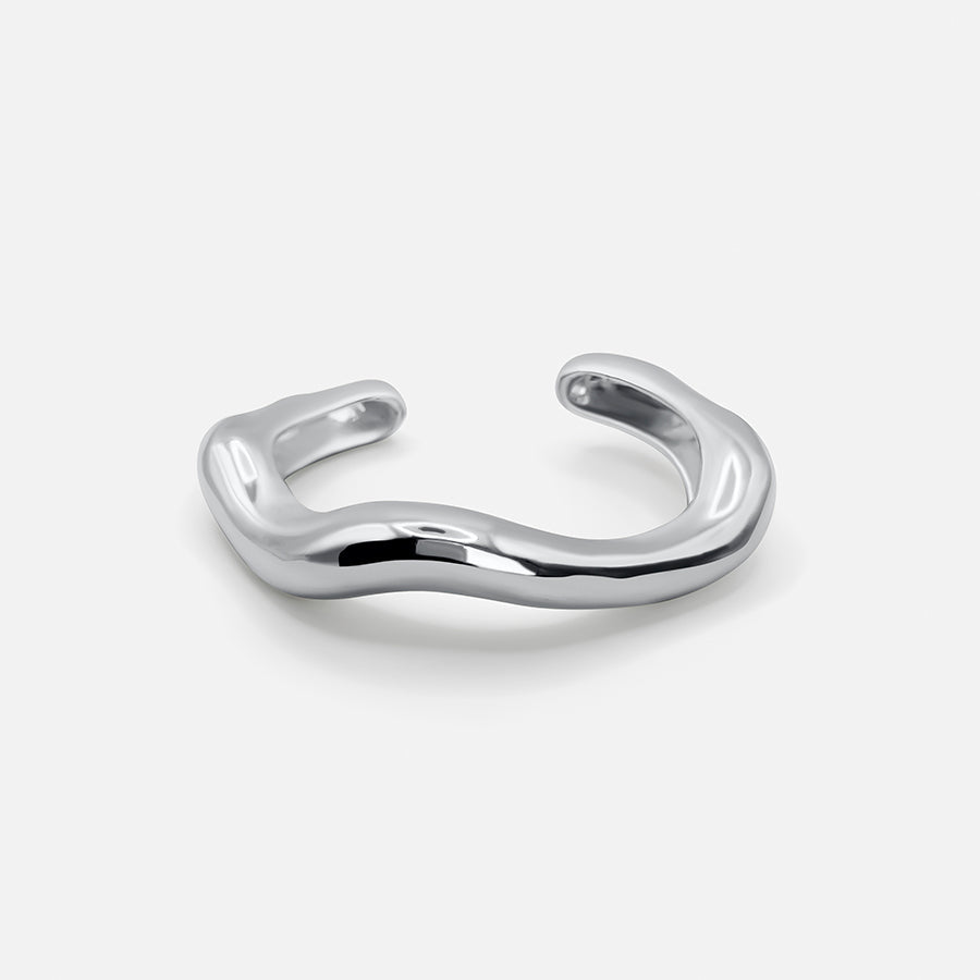 Brazalete Abierto Escultural - PLATA Aviero Madrid