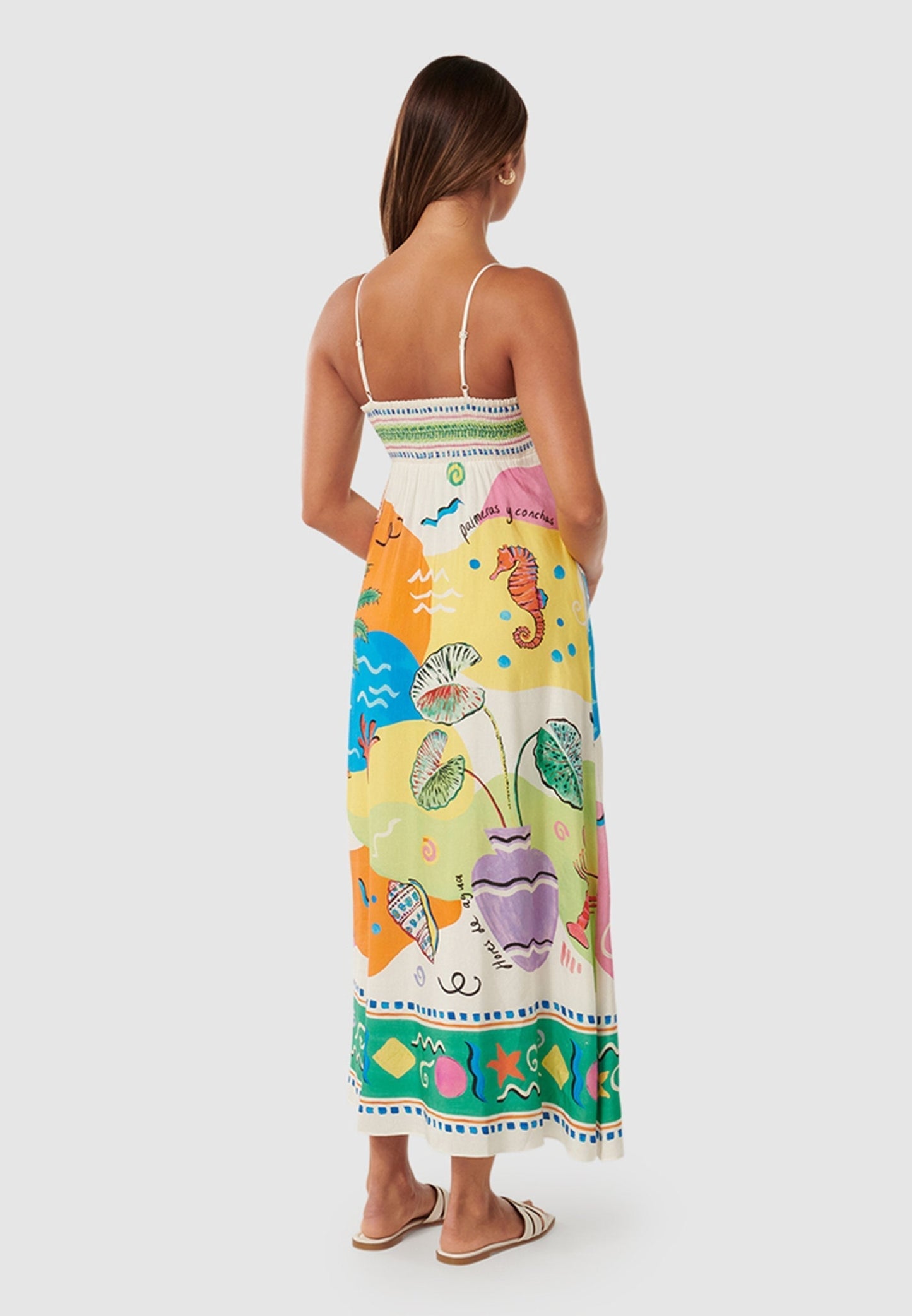 Ada- Midi vestido estampado Aviero Madrid