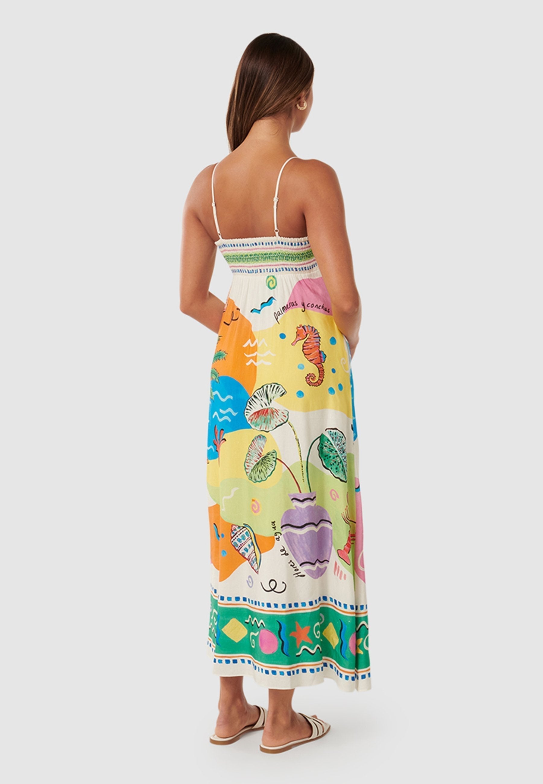 Ada- Midi vestido estampado Aviero Madrid