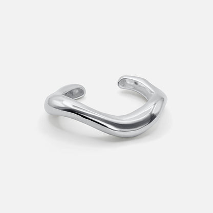 Brazalete Abierto Escultural - PLATA Aviero Madrid