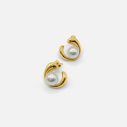 Pearl Detail Earrings - GOLD CØDE Toronto