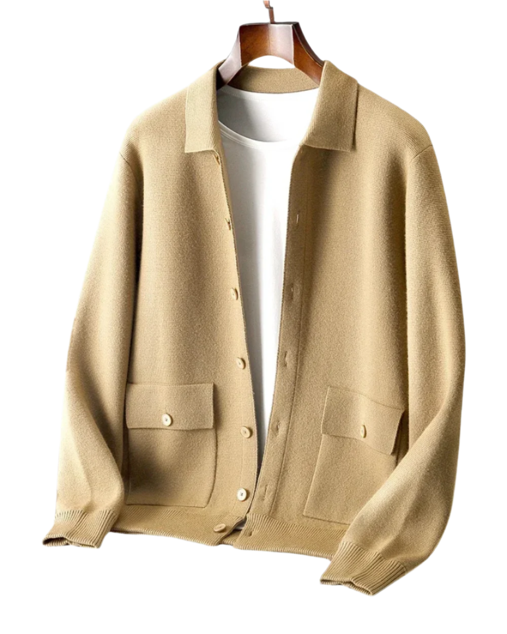 Luis - Cárdigan de lana merina Janus Aviero Madrid