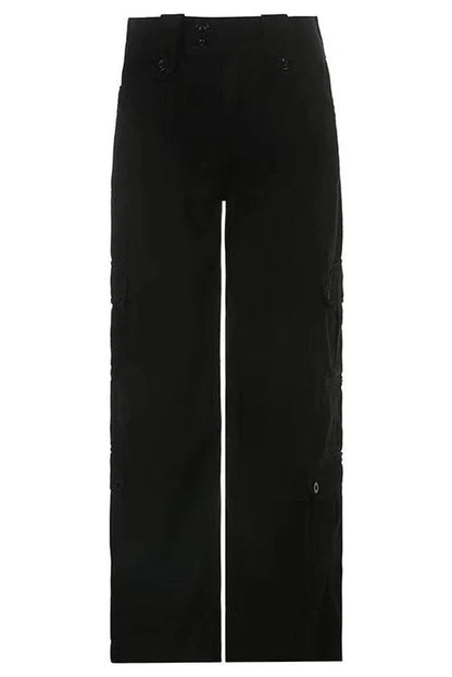 Retro Street Style Pocket Denim Pants Aviero Madrid