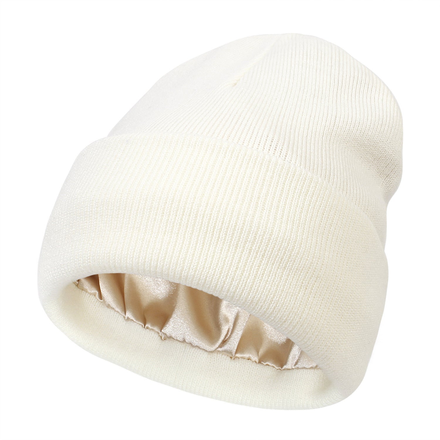 Luxe Satin-Lined Beanie – Elegant Winter Warmth for Hair Protection Grace & Willow Toronto