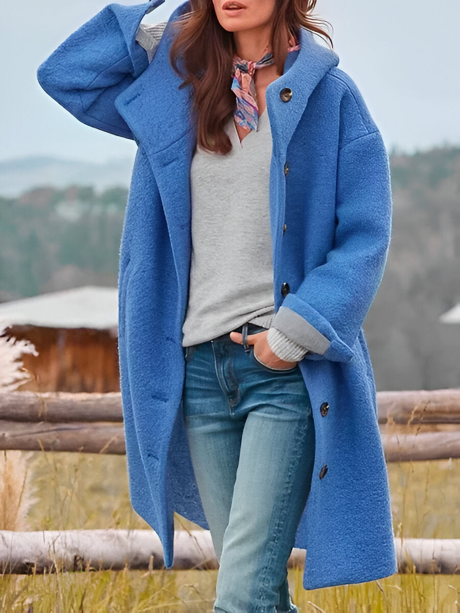 Abrigo largo con capucha Aviero Madrid