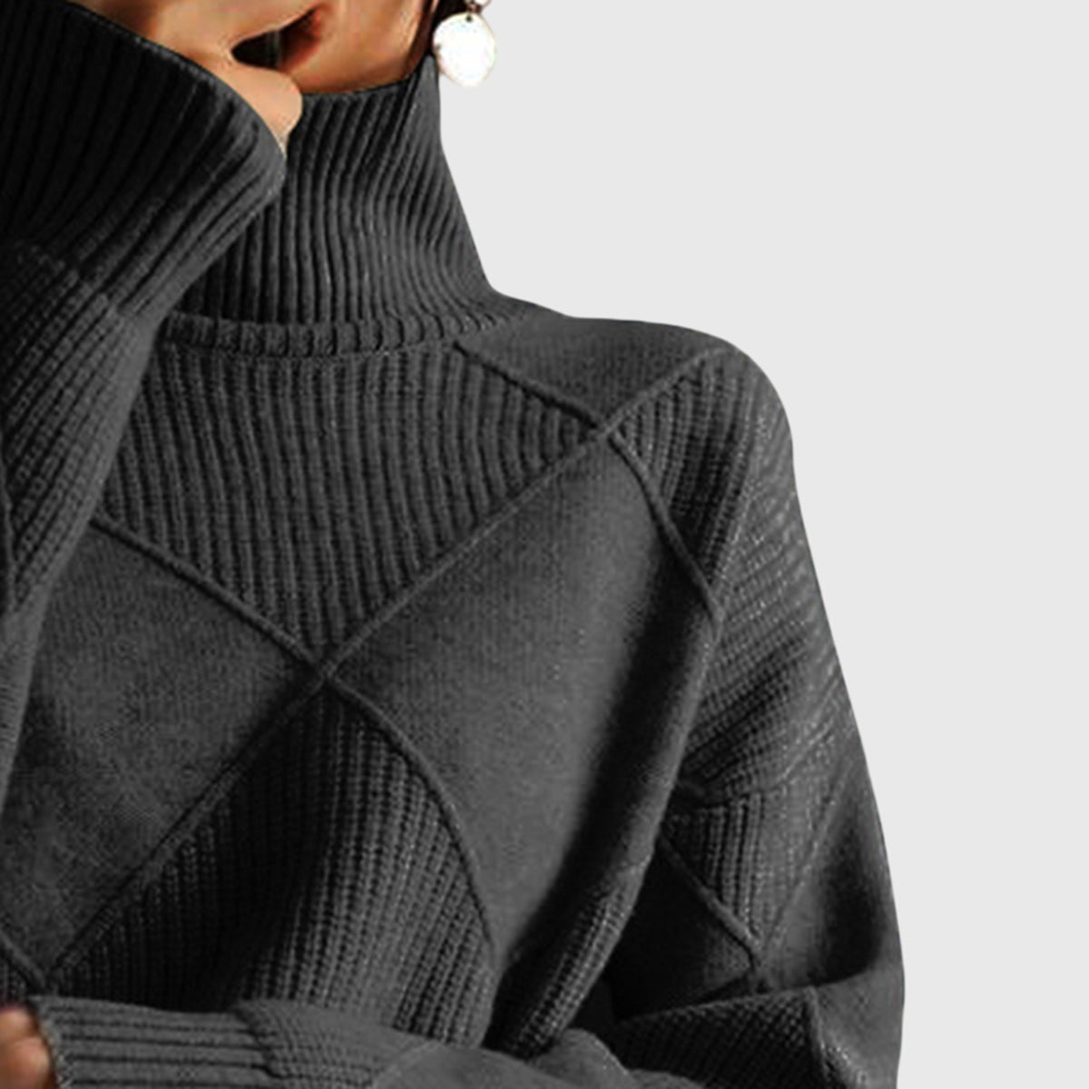 Angela -  Elegant Turtleneck Top CODE America