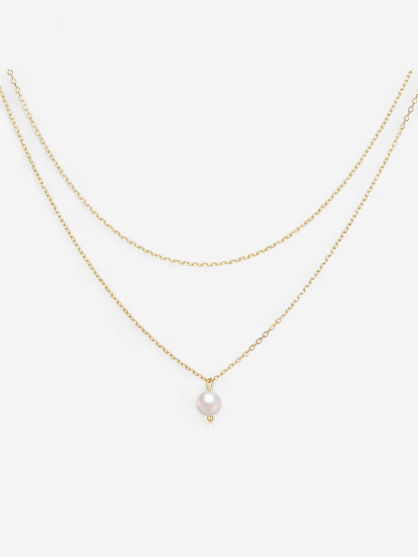 Léa – Pearl collar en capas con perla natural Aviero Madrid