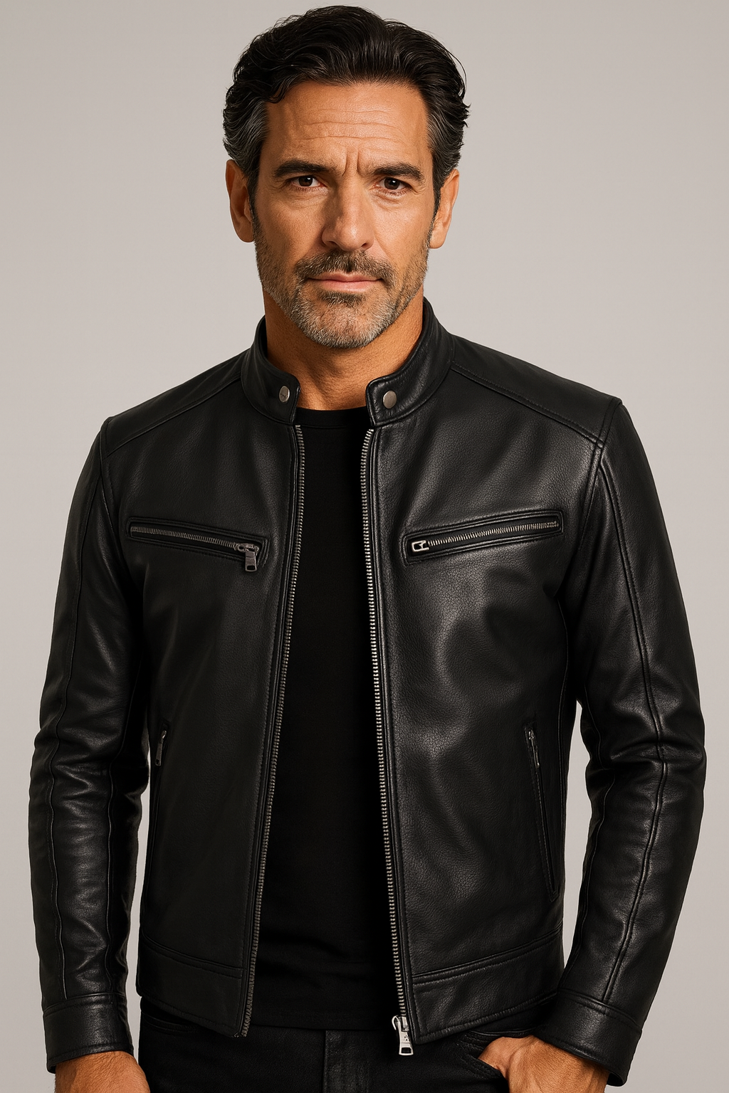 Enrique - Chaqueta Cuero Urbano Aviero Madrid