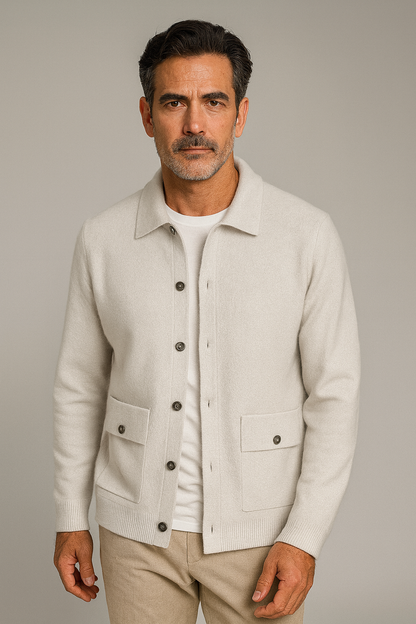 Luis - Cárdigan de lana merina Janus Aviero Madrid