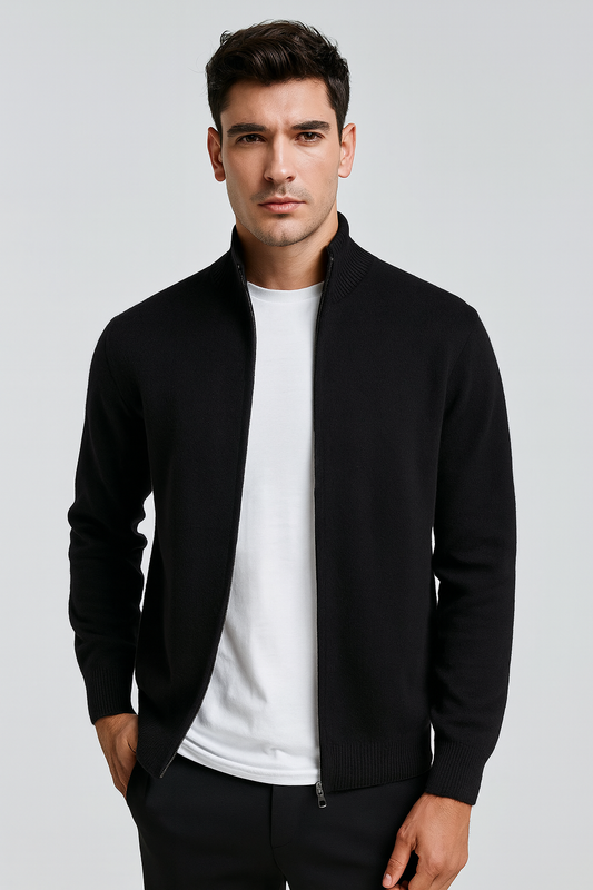 Tomás – Cárdigan de lana con cremallera Mason Aviero Madrid