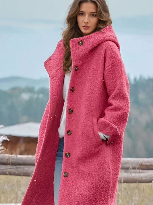 Abrigo largo con capucha Aviero Madrid