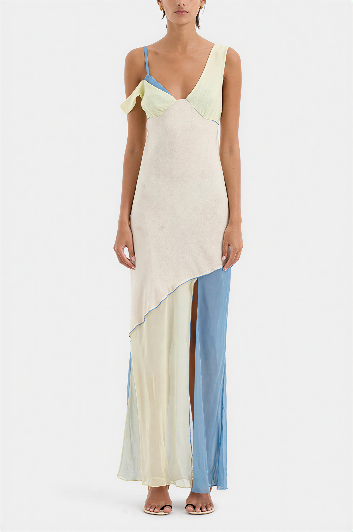 Thames Splice Midi Dress Aviero Madrid