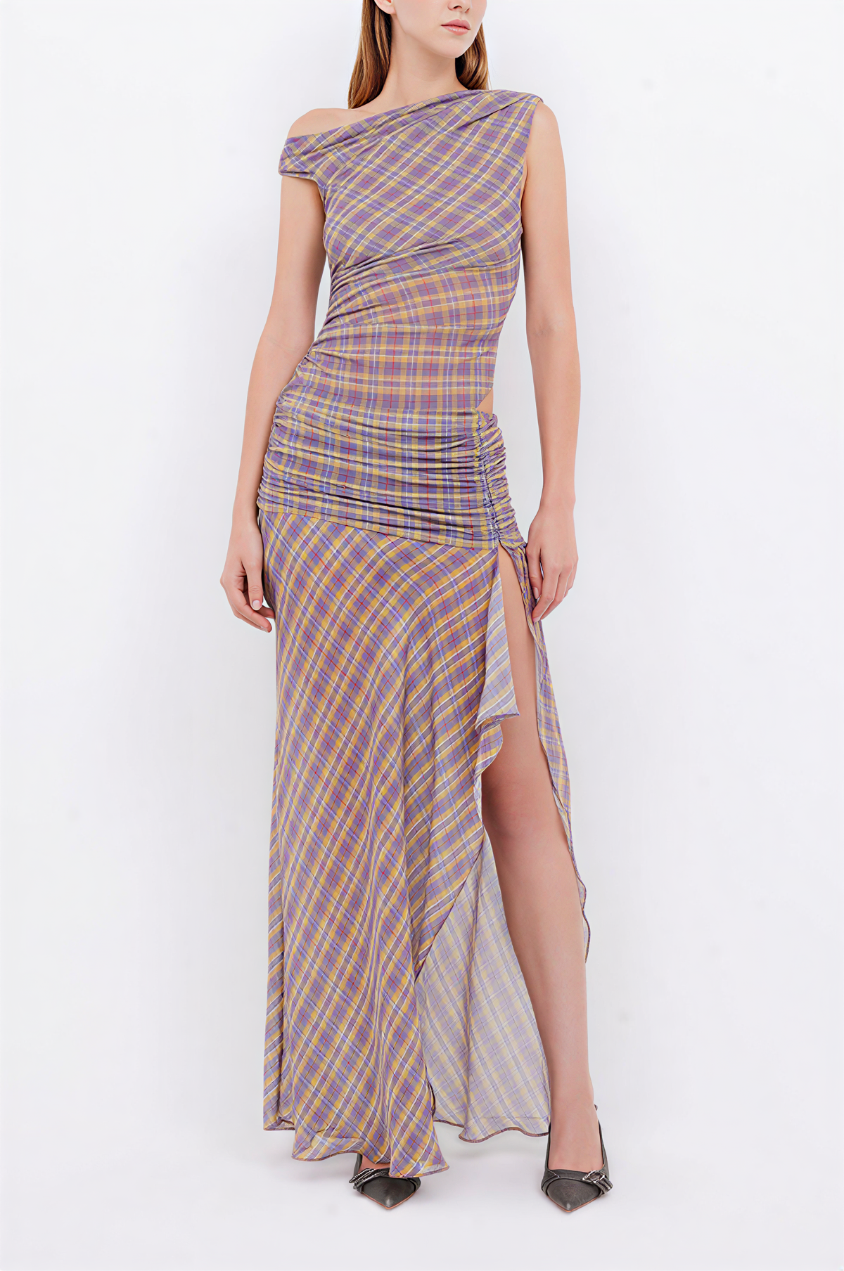 Aurelia Asym Maxi Dress Aviero Madrid