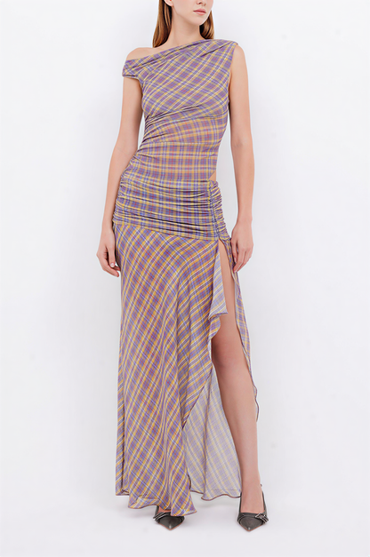 Aurelia Asym Maxi Dress Aviero Madrid