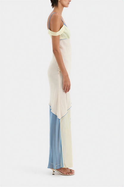 Thames Splice Midi Dress Aviero Madrid