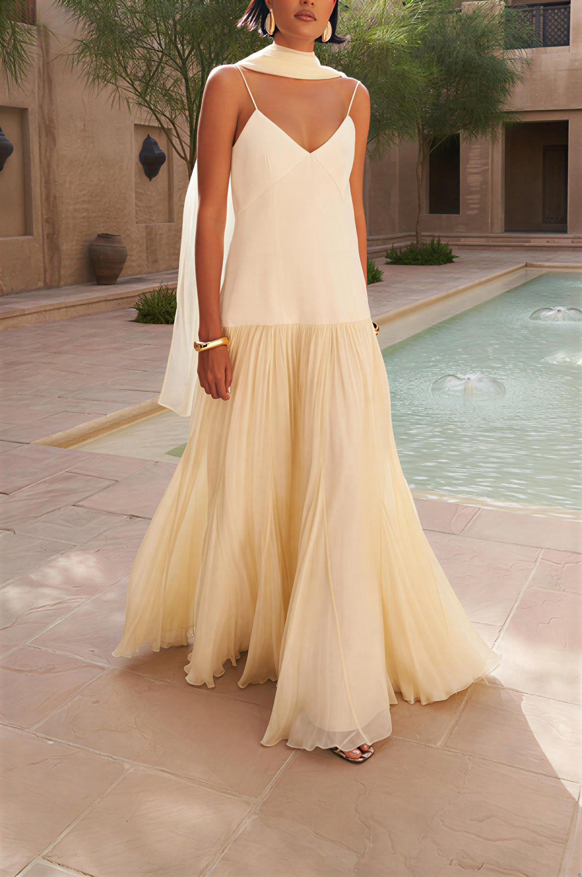 Fia Flows Maxi Dress Aviero Madrid