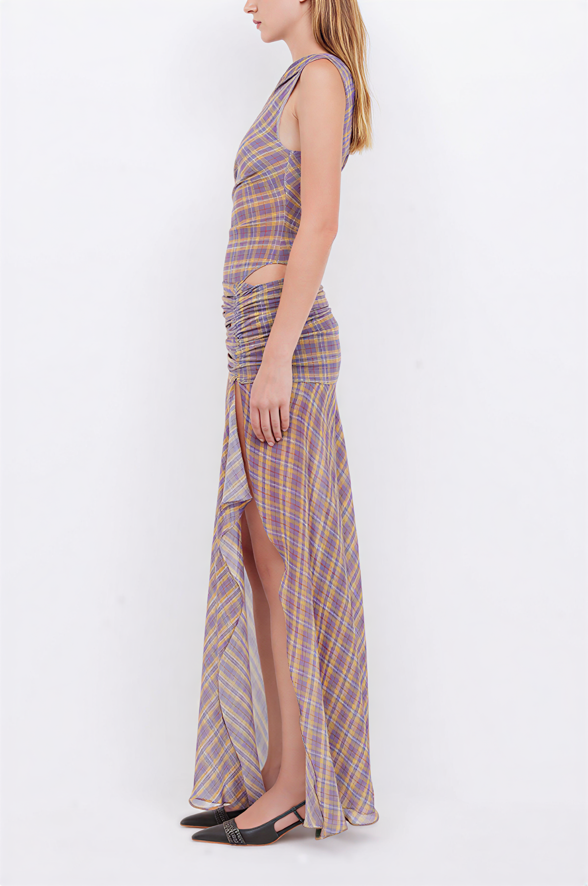 Aurelia Asym Maxi Dress Aviero Madrid