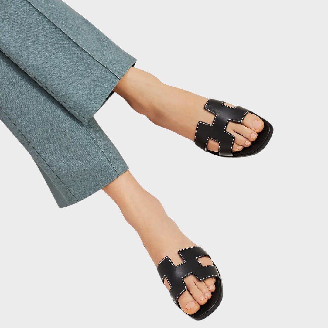 Aria - Sandalias Elegantes De Cuero Aviero Madrid