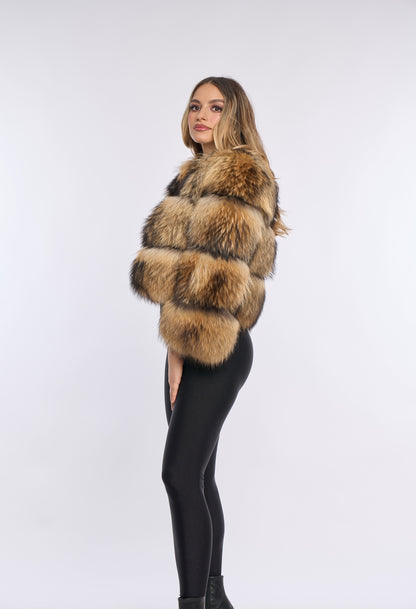 Abrigo corto de piel Aviero Madrid