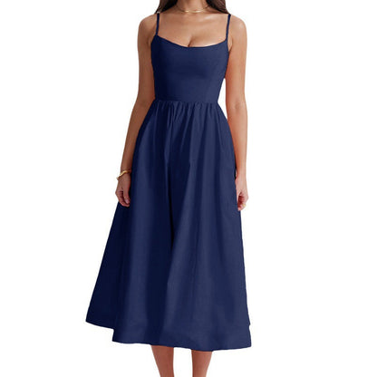 Marvelle - Vestido Midi Flowy Sin Mangas Aviero Madrid