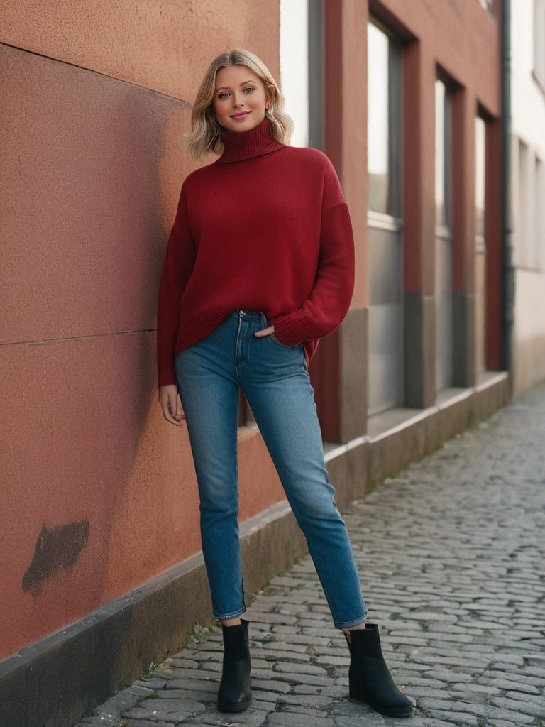 ¡PROMO ESPECIAL! 2x1 Cema – Jersey oversize con cuello alto Aviero Madrid