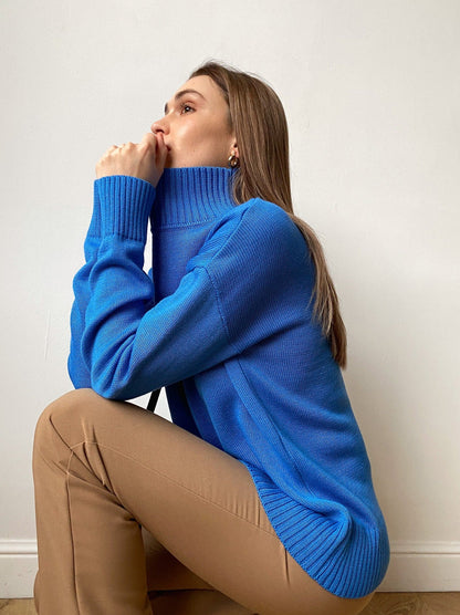 ¡PROMO ESPECIAL! 2x1 Cema – Jersey oversize con cuello alto Aviero Madrid