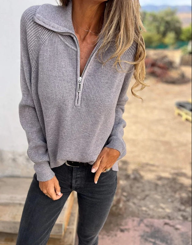 ¡PROMO ESPECIAL! 2x1 Sandra – Jersey de punto con cuello en V Aviero Madrid