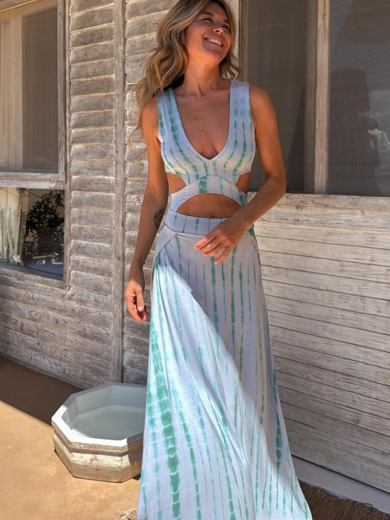 ¡PROMO ESPECIAL! 2x1 Clair – Vestido bohemio de dos piezas, estilo maxi Aviero Madrid