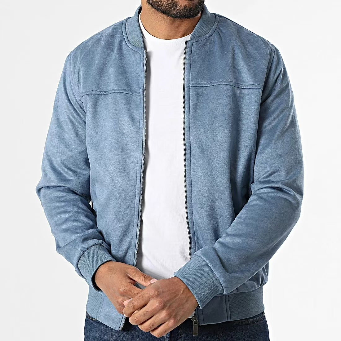 Martin - Giacca da Uomo in Suede – Eleganza Discreta, Stile Metropolitano Casa Nuvia