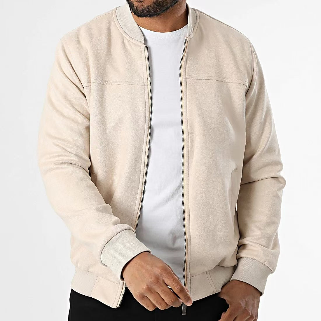 Martin - Giacca da Uomo in Suede – Eleganza Discreta, Stile Metropolitano Casa Nuvia