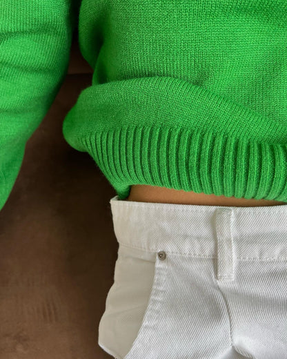 ¡PROMO ESPECIAL! 2x1 Cema – Jersey oversize con cuello alto Aviero Madrid