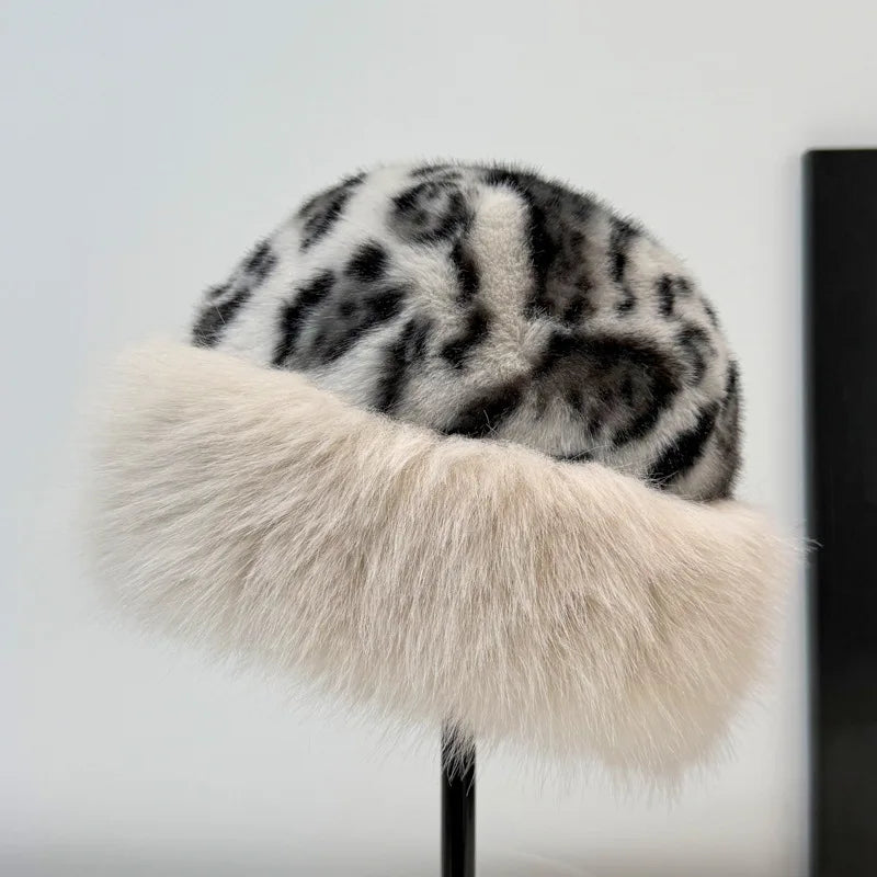 Amarah™ Leopard Print Faux Fur Hat CODE America